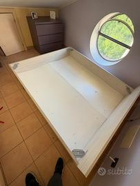 Vendi letto matrimoniale contenitore e rete