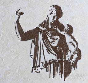 Quadro materico 80x80 originale