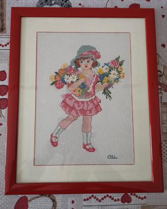 Quadro ricamato a mano