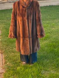 Pelliccia lunga vero visone