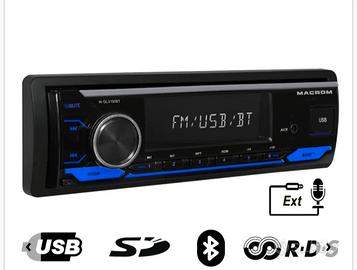 autoradio multicolor bluetooth audio streaming