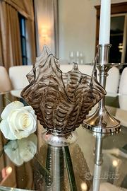 vaso fazzoletto murano "A Grosse Costolature"