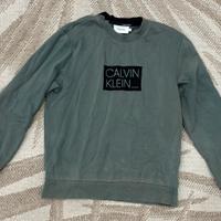Calvin Klein Felpa Verde Taglia M Uomo