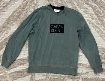 Calvin Klein Felpa Verde Taglia M Uomo