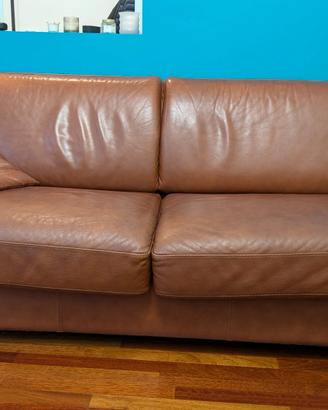 Divano letto in pelle 