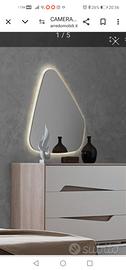 specchio con luci led