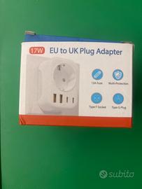 Presa adattatore per UK con usb