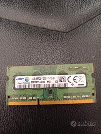 RAM SODIMM 4GB - x Notebook  1RX8 PC3L 12800S