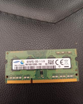 RAM SODIMM 4GB - x Notebook  1RX8 PC3L 12800S