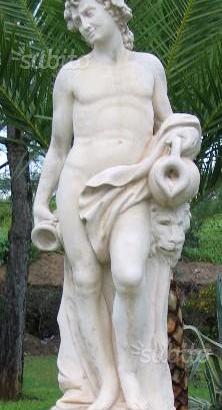 Statua Bacco in polvere di marmo