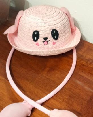 Cappello da bimba con orecchie che si alzano tipo 