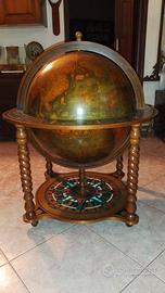 Porta liquori mappamondo XXL vintage 