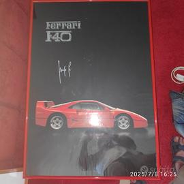 poster Ferrari F40 autografato berger