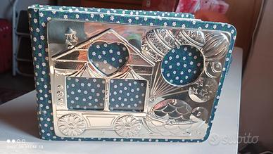 Album portafoto con cornice d'argento 