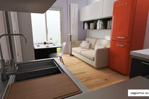 Grazioso bilocale+giardino+posto auto+cantina