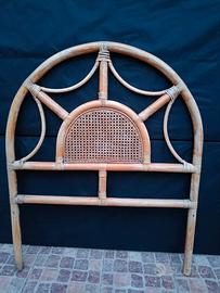 3 Testiere letto in rattan 