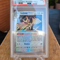 Carte Pokemon PSA 9 Noctowl Rara Holo Masterball 0