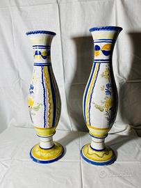 2 Vas vintage dipinti a mano