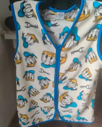 Gilet pile Paperino vintage