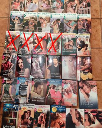 Set di 33 libri Harmony vari