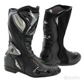 STIVALE PELLE RACING MOTO PREXPORT SONIC NERO