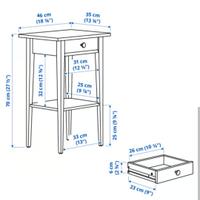 comodino Ikea Hemnes tavolino 