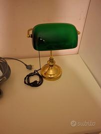 lampada da tavolo verde
