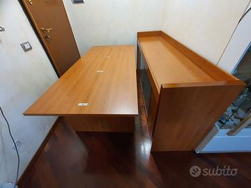 MOBILE SOGGIORNO CONTENITORE TAVOLO A SCOMPARSA