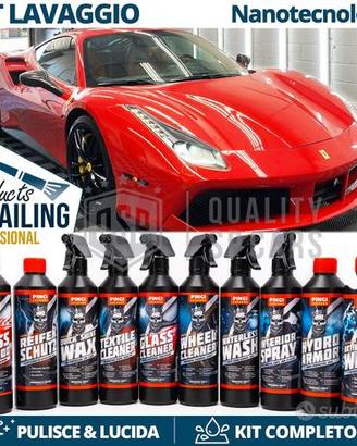 Prodotti LAVAGGIO Auto Professionali KIT Detailing