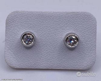 ORECCHINI PUNTO LUCE ORO 18kt. DIAMANTI NATURALI