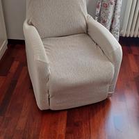 poltrona relax con copri poltrona