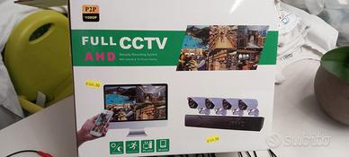 kit videosorveglianza 4 canali hd  dvr camere hd