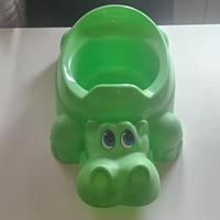 Vasino per bambini a forma di coccodrillo verde 