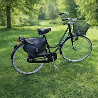 Borsa doppia vintage per bicicletta da portapacchi