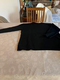 Maglione nero e lurex