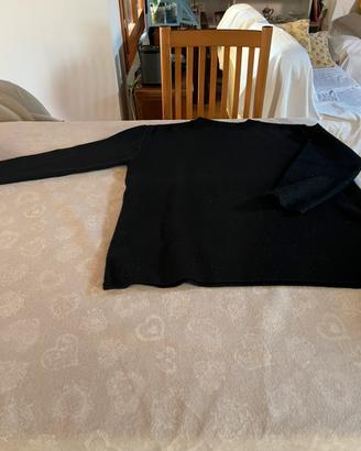 Maglione nero e lurex