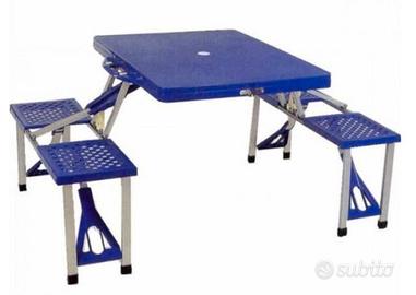 Tavolo picnic pieghevole con panche – Esterno