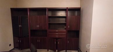 Armadio componibile da salotto in legno 