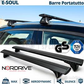 Barre Portatutto per Kia E-Soul in Alluminio Nero