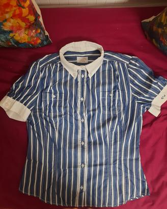 Camicia da donna Paul & Shark Rigata nuova mai usa