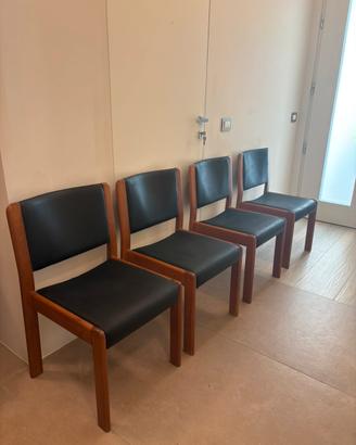 Set 4 sedie vintage scandinavo ’70 modernariato