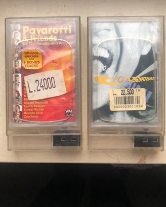 2 musicassette Pavarotti e Celentano
