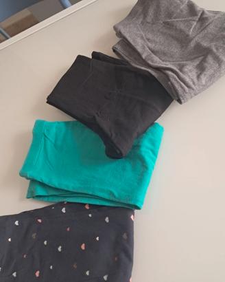 Set 4 leggins bambina 10 anni di Kiabi