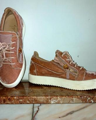 Sneakers Giuseppe Zanotti - Gail Velvet Rosa