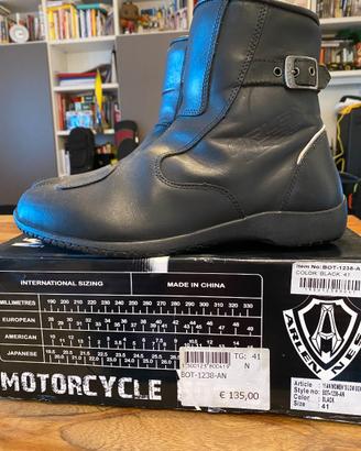 Stivaletto moto pelle donna, basso — Arlen Ness