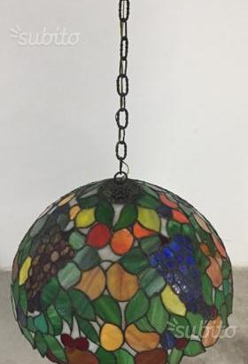 Lampadario vetro a piombo