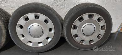 4 pneumatici, cerchi e copricerchi 500