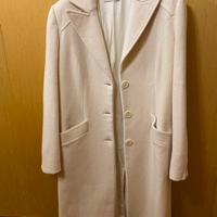Cappotto bianco in misto lana made in Italy