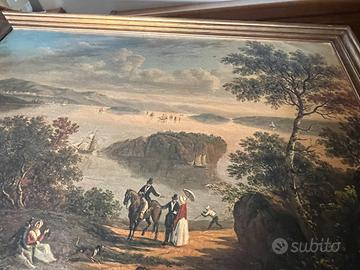 Quadro olio su tela  111 cm  lunghezza. 86 altezza