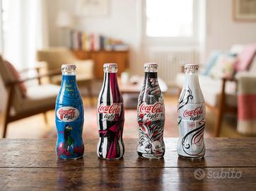 Bottiglia coco cola light tribute to faschion 4 pz